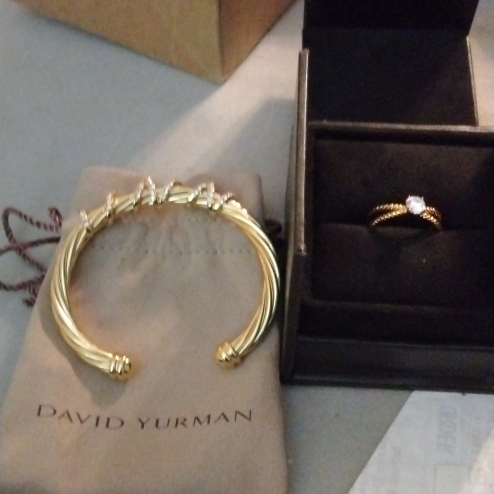 David Yurman 18karat bracelet along with ring